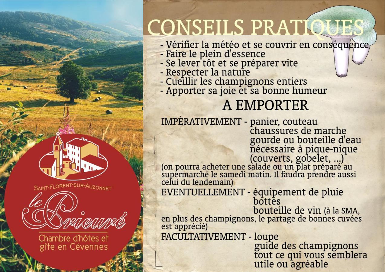 Le Prieure Bed and Breakfast Saint-Florent-sur-Auzonnet Exteriör bild